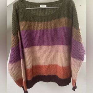 EUC - Super Soft Striped Sweater by Sundance (XL)